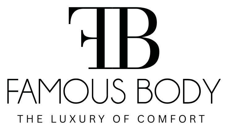Famous Body logo with 'FB' initials and text on a white background
